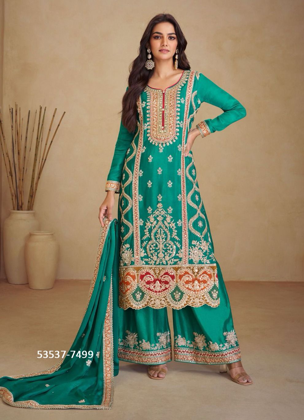 VAANI 3 - CATALOG # 53537 (SET OF 3 READYMADE SUITS) VAANI 3 - CATALOG # 53537 (SET OF 3 READYMADE SUITS)