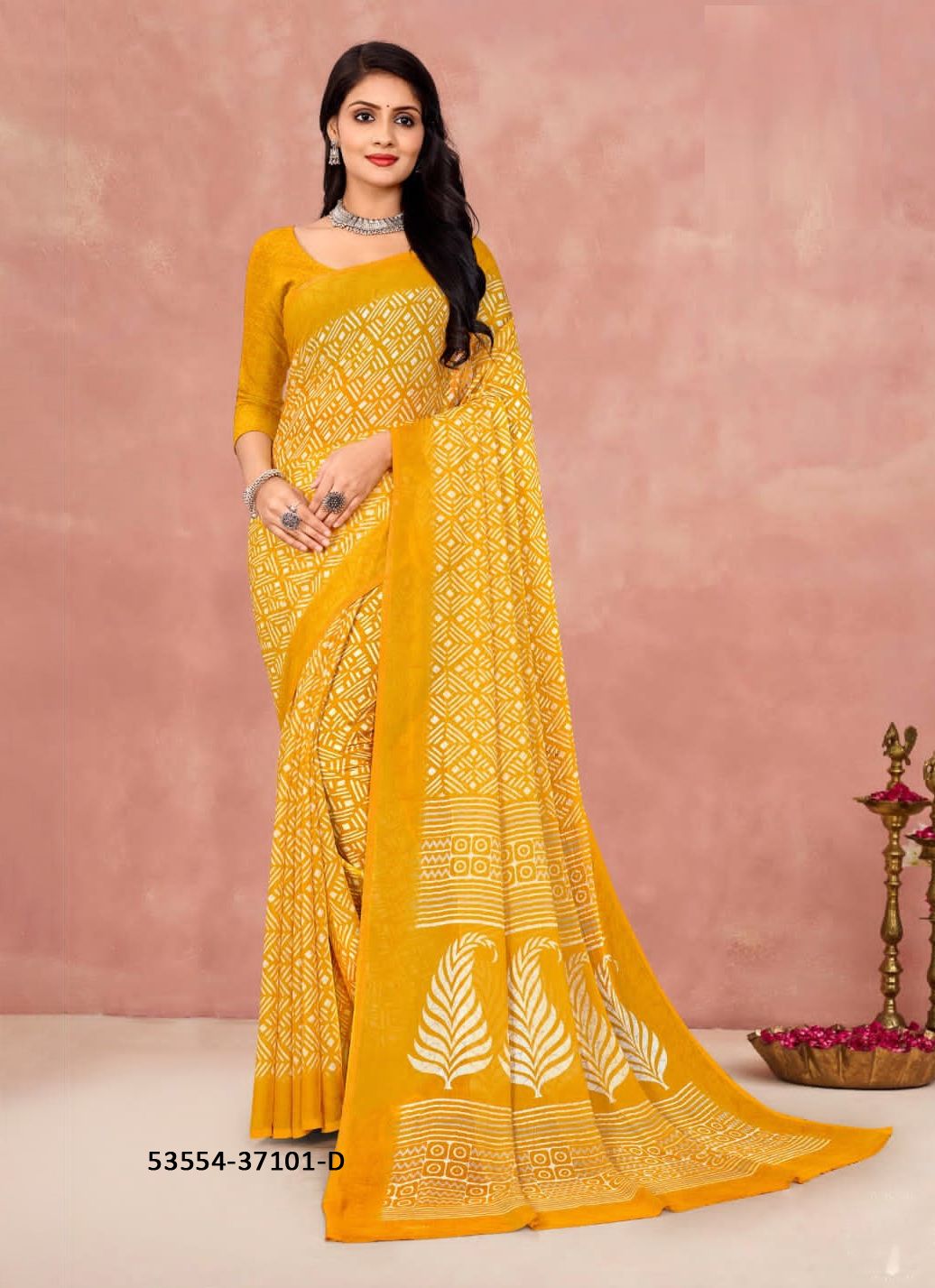 STAR CHIFFON 175 - CATALOG # 53554 (SET OF 12 SAREES)