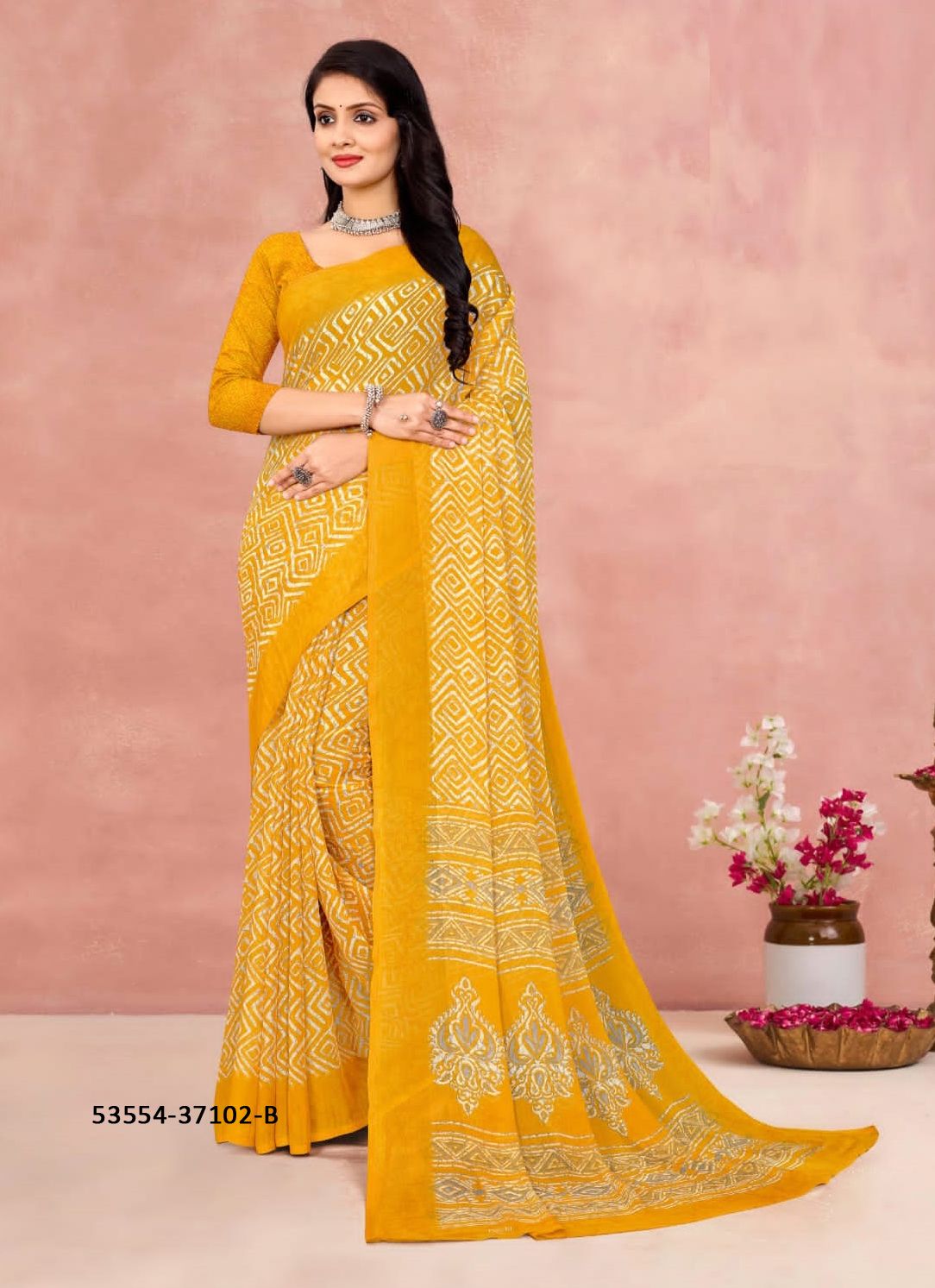 STAR CHIFFON 175 - CATALOG # 53554 (SET OF 12 SAREES)