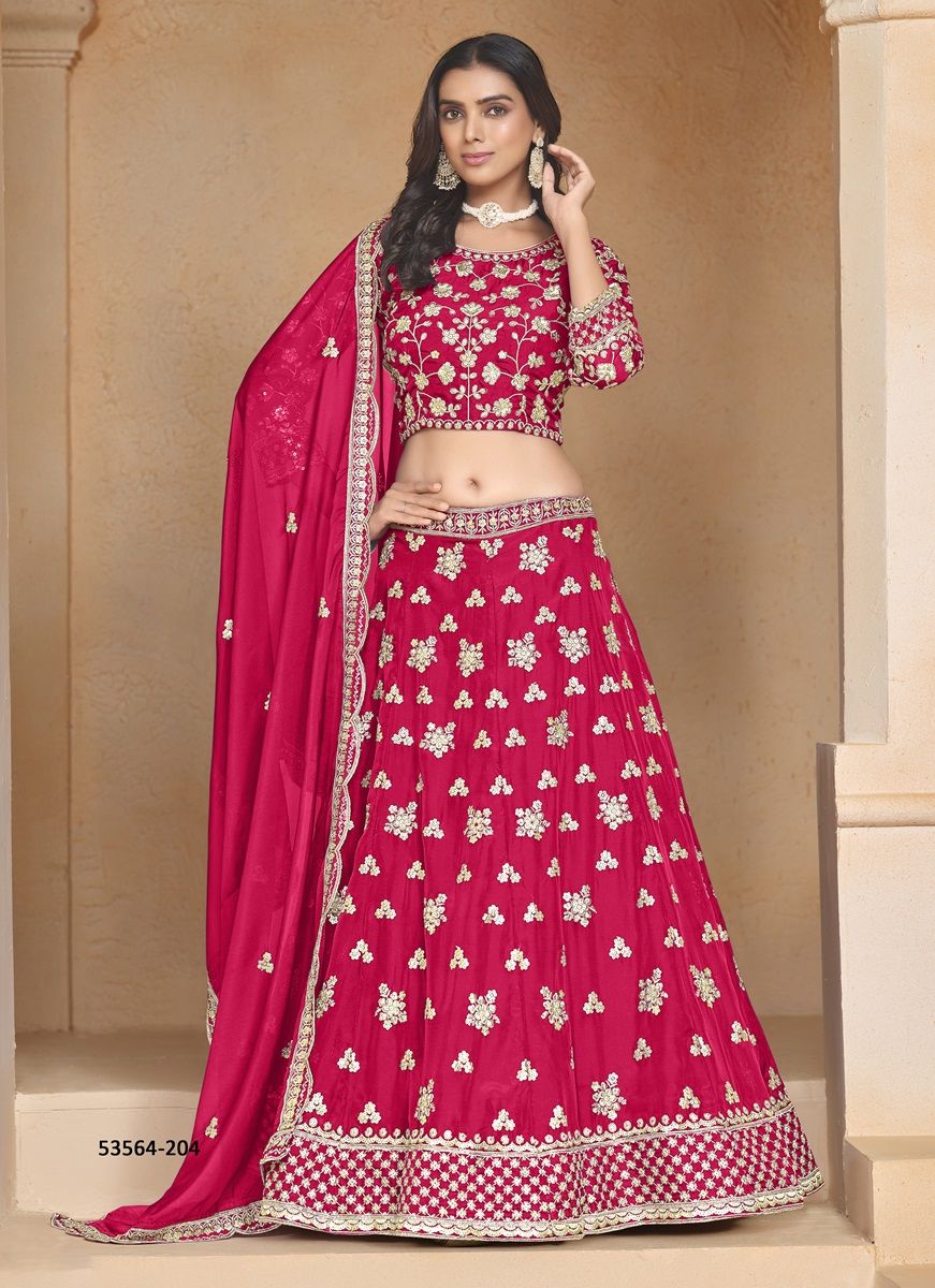 MEHWISH 2 - CATALOG # 53564 (SET OF 4 READYMADE LEHENGAS)