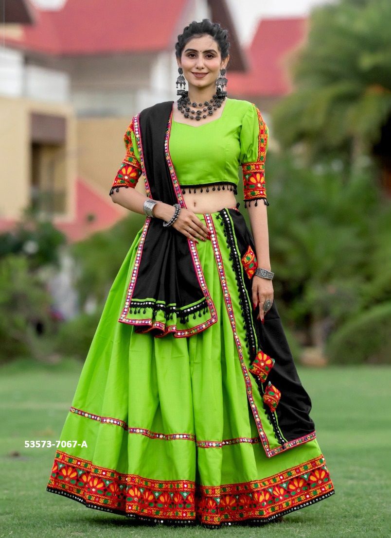 COLORS OF 7067 - CATALOG # 53573 (SET OF 5 READYMADE LEHENGAS) COLORS OF 7067 - CATALOG # 53573 (SET OF 5 READYMADE LEHENGAS)