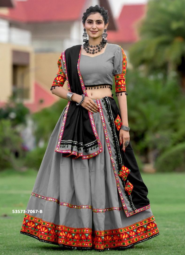 COLORS OF 7067 - CATALOG # 53573 (SET OF 5 READYMADE LEHENGAS) COLORS OF 7067 - CATALOG # 53573 (SET OF 5 READYMADE LEHENGAS)