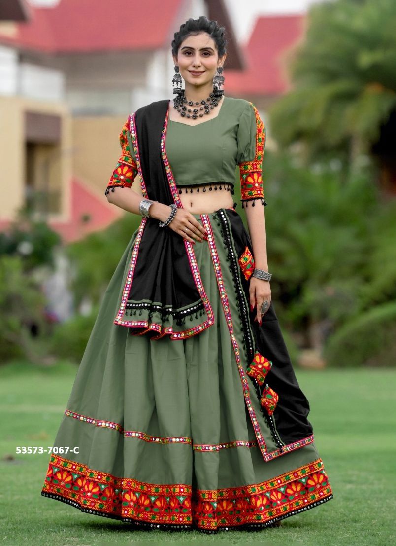 COLORS OF 7067 - CATALOG # 53573 (SET OF 5 READYMADE LEHENGAS) COLORS OF 7067 - CATALOG # 53573 (SET OF 5 READYMADE LEHENGAS)
