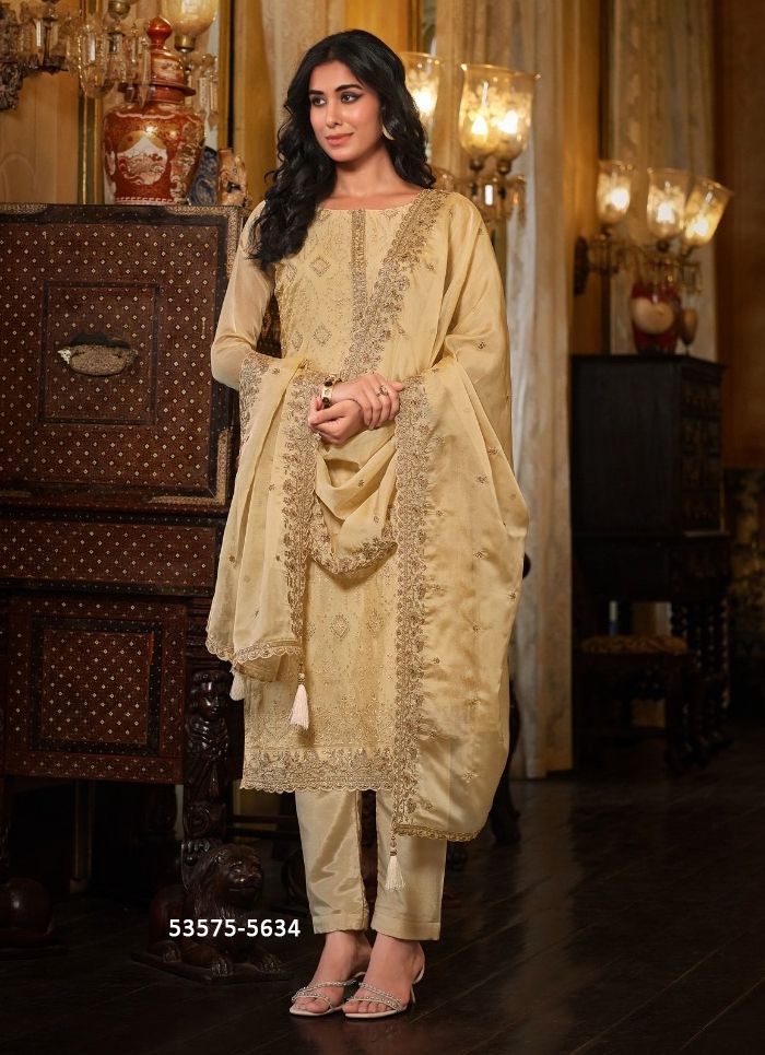 ARIYAH - CATALOG # 53575 (SET OF 6 SEMI-STITCHED SUITS)