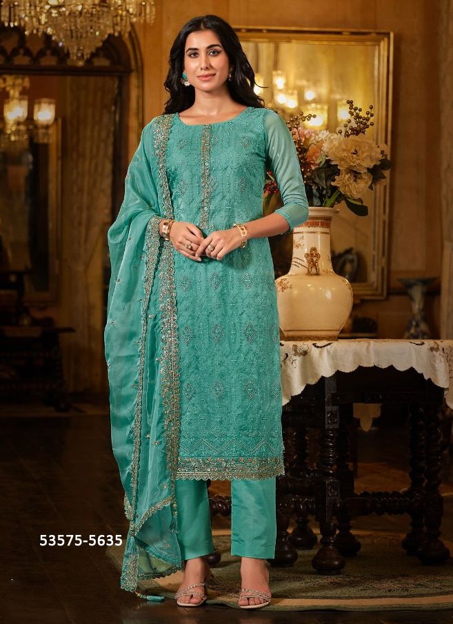 ARIYAH - CATALOG # 53575 (SET OF 6 SEMI-STITCHED SUITS)
