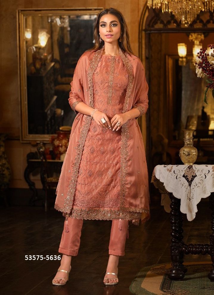 ARIYAH - CATALOG # 53575 (SET OF 6 SEMI-STITCHED SUITS)