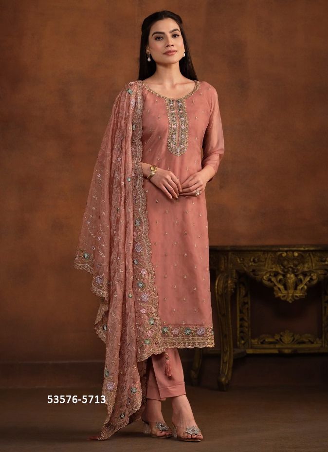 AROHI - CATALOG # 53576 (SET OF 6 SEMI-STITCHED SUITS)