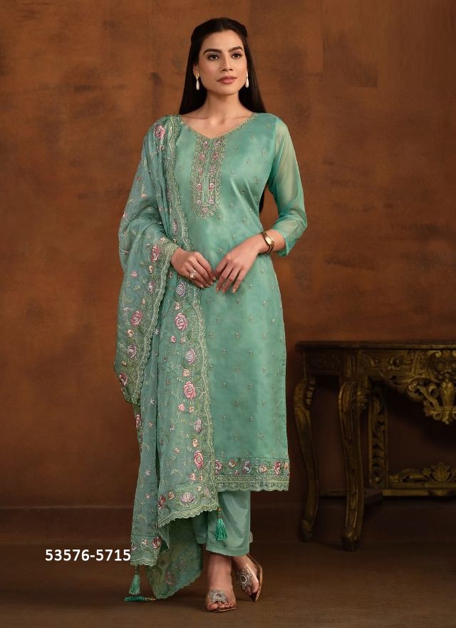 AROHI - CATALOG # 53576 (SET OF 6 SEMI-STITCHED SUITS)