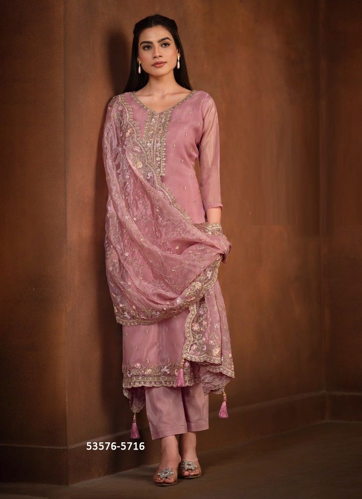 AROHI - CATALOG # 53576 (SET OF 6 SEMI-STITCHED SUITS)