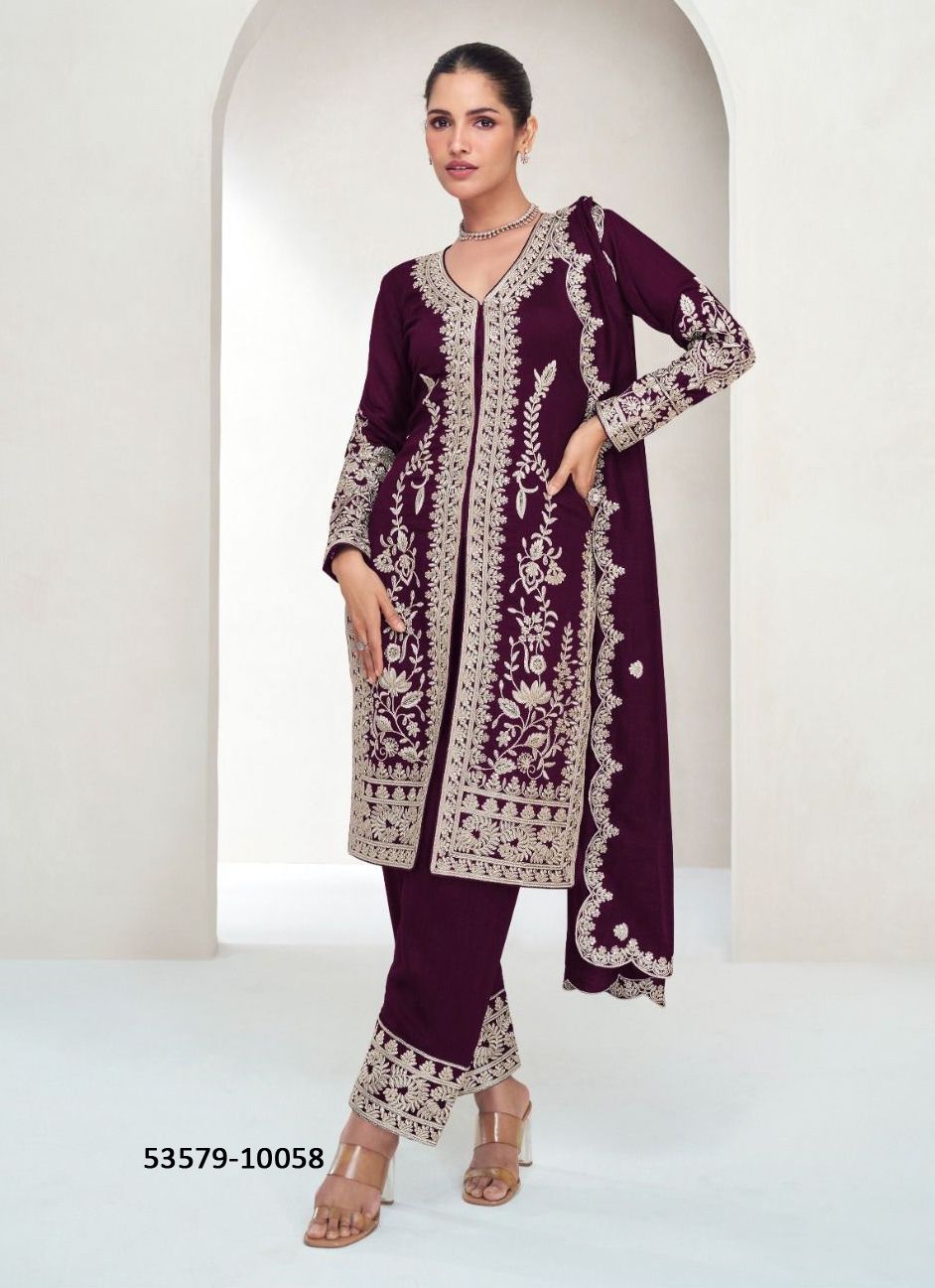 AAROHI - CATALOG # 53579 (SET OF 4 READYMADE SUITS)