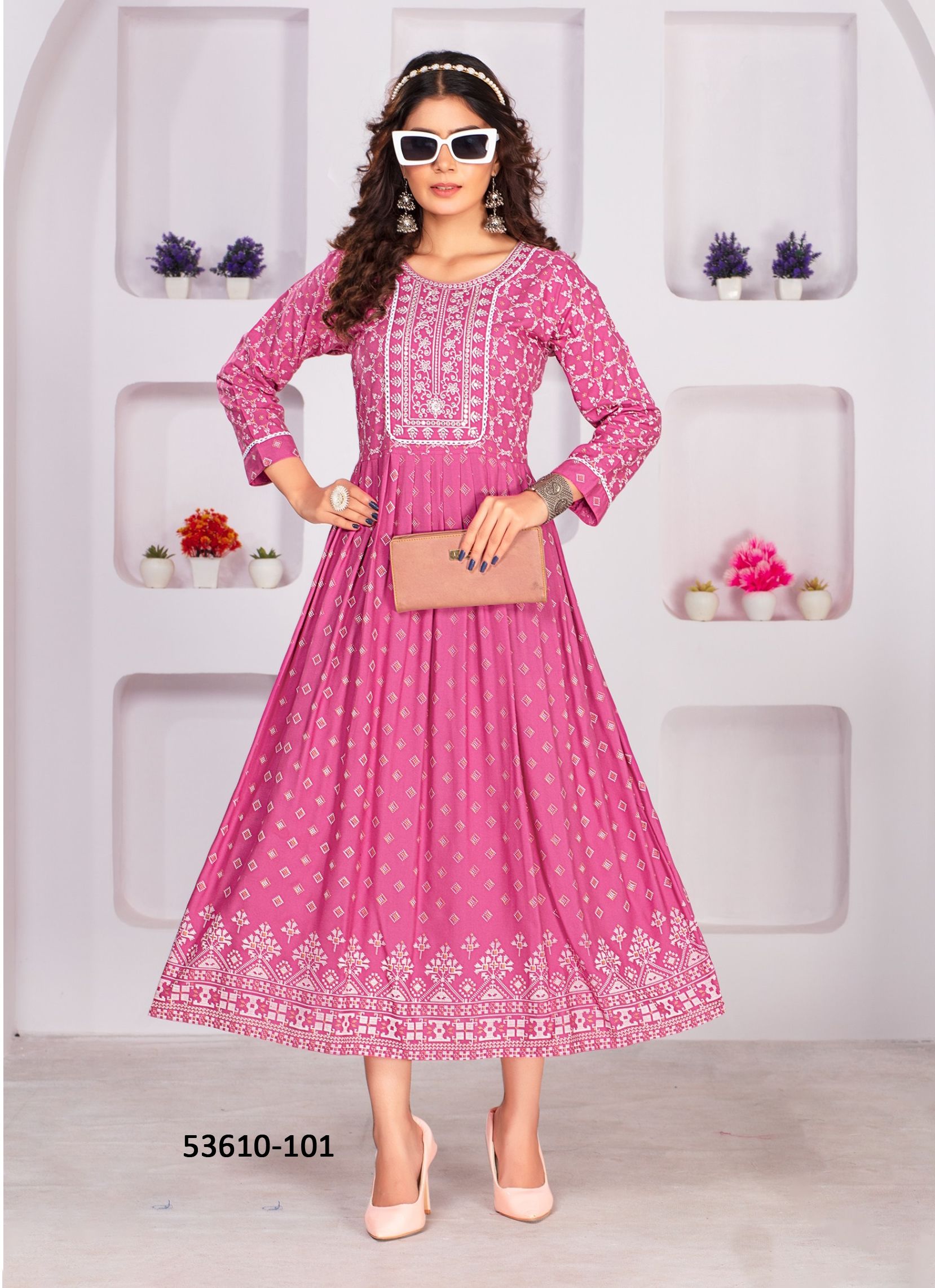 KAYA - CATALOG # 53610 (SET OF 6 READYMADE KURTIS) KAYA - CATALOG # 53610 (SET OF 6 READYMADE KURTIS)