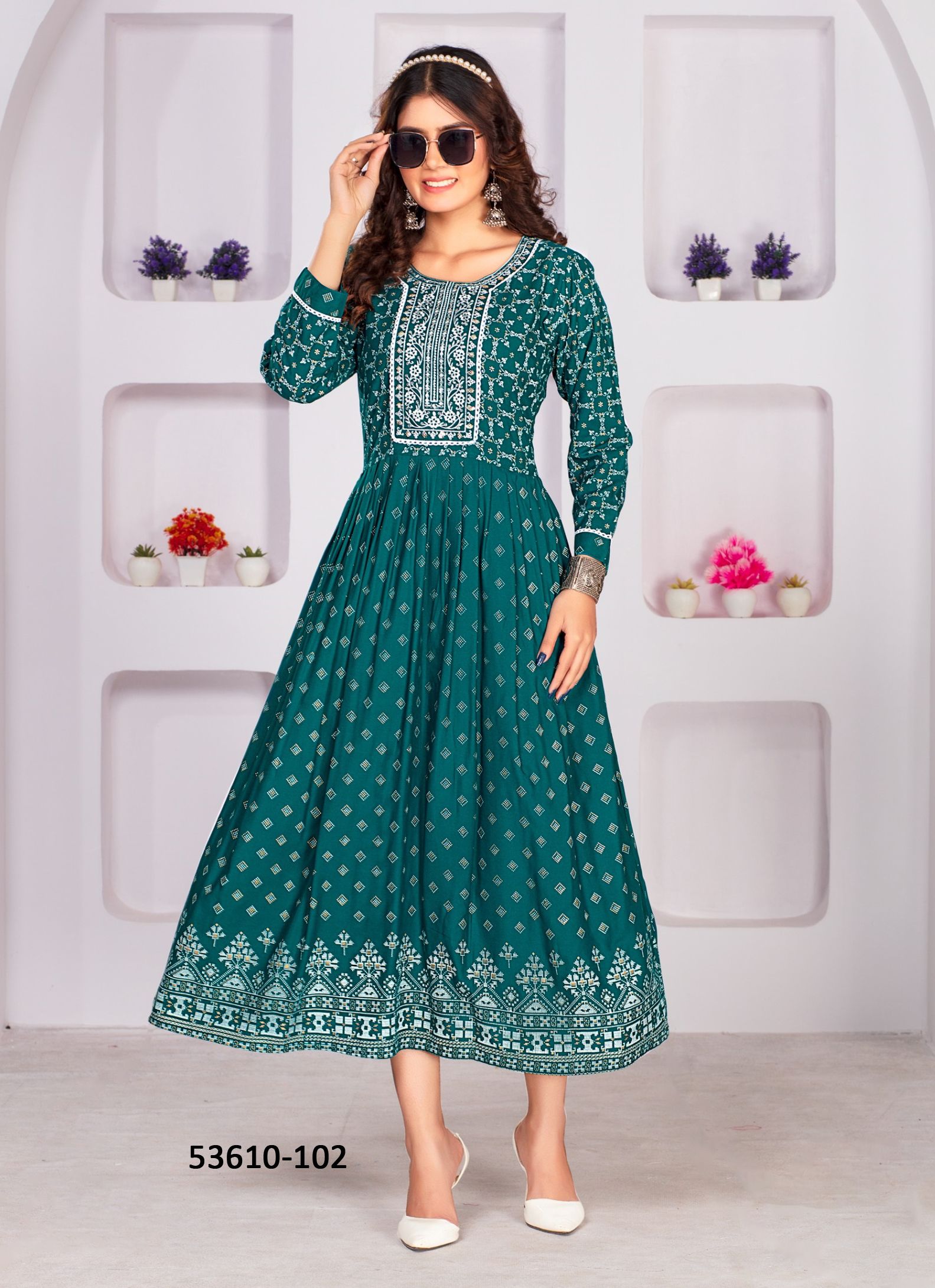 KAYA - CATALOG # 53610 (SET OF 6 READYMADE KURTIS) KAYA - CATALOG # 53610 (SET OF 6 READYMADE KURTIS)