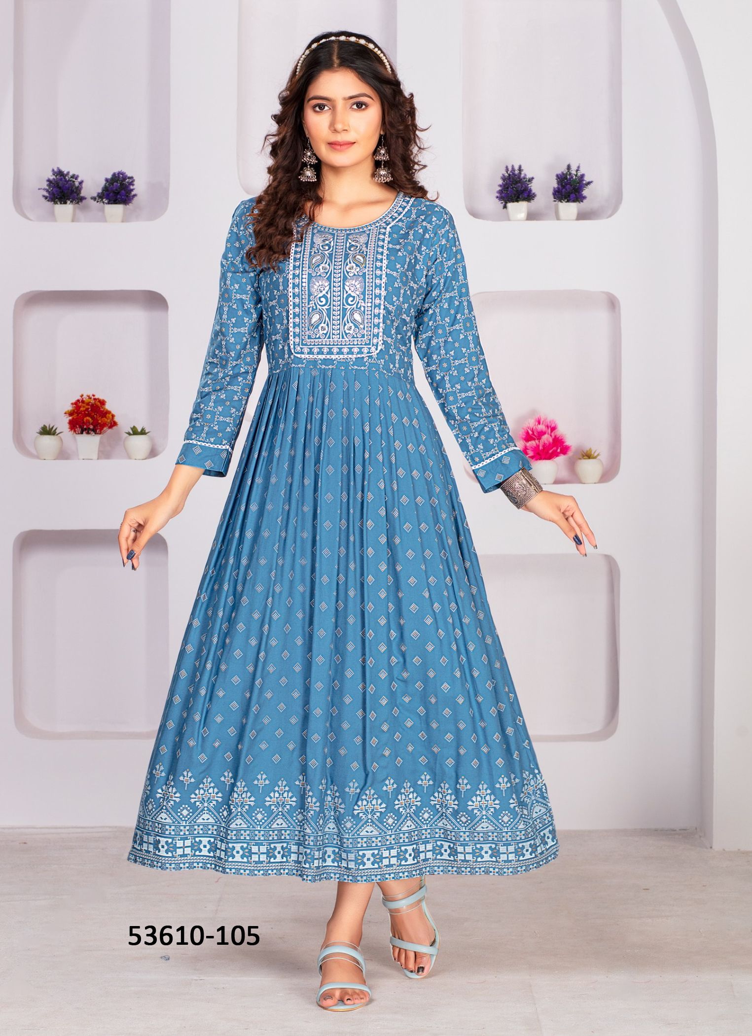 KAYA - CATALOG # 53610 (SET OF 6 READYMADE KURTIS) KAYA - CATALOG # 53610 (SET OF 6 READYMADE KURTIS)