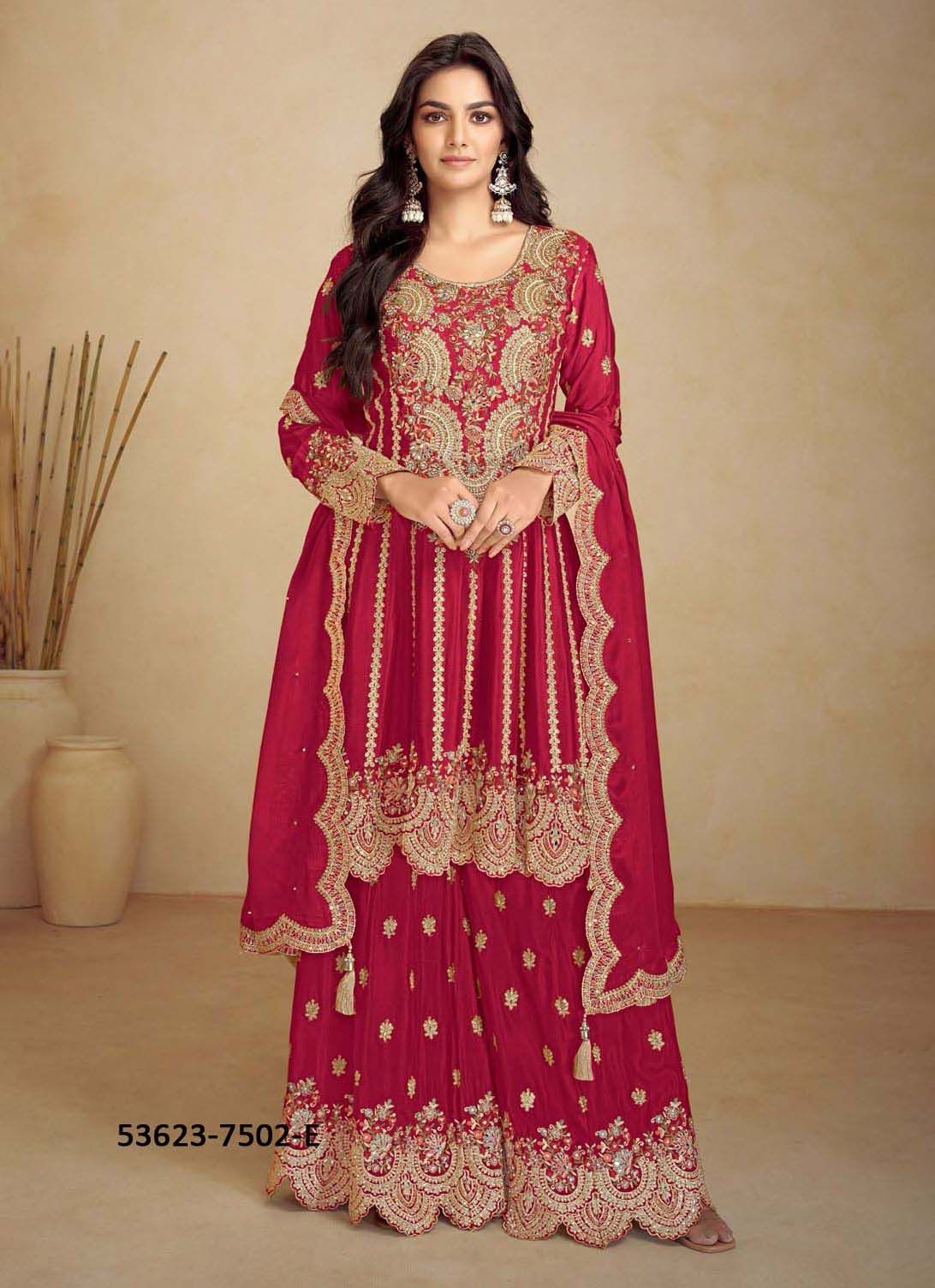 JALWA - CATALOG # 53623 (SET OF 5 READYMADE SUITS)