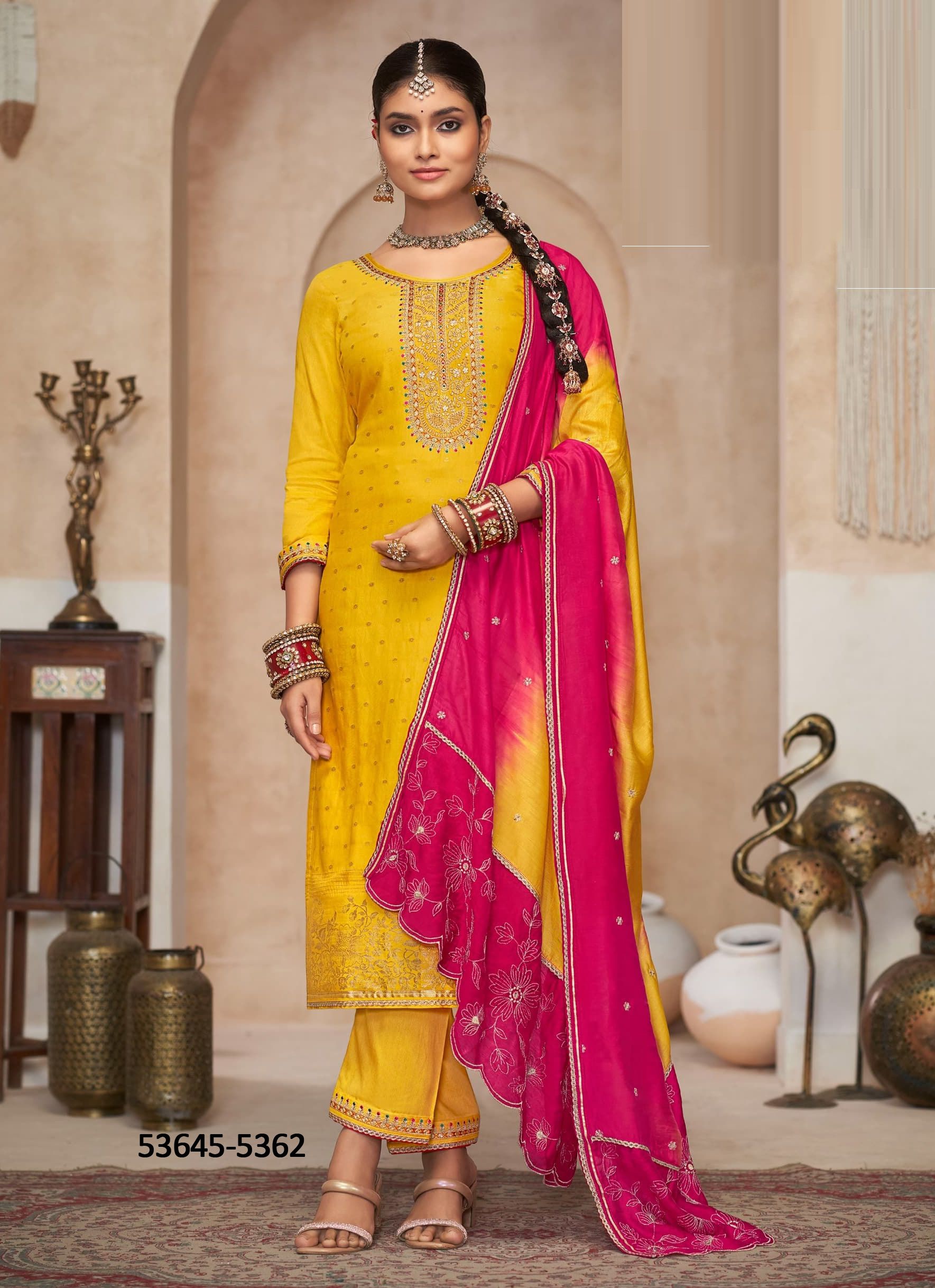 ADITI 2 - CATALOG # 53645 (SET OF 4 READYMADE SUITS)