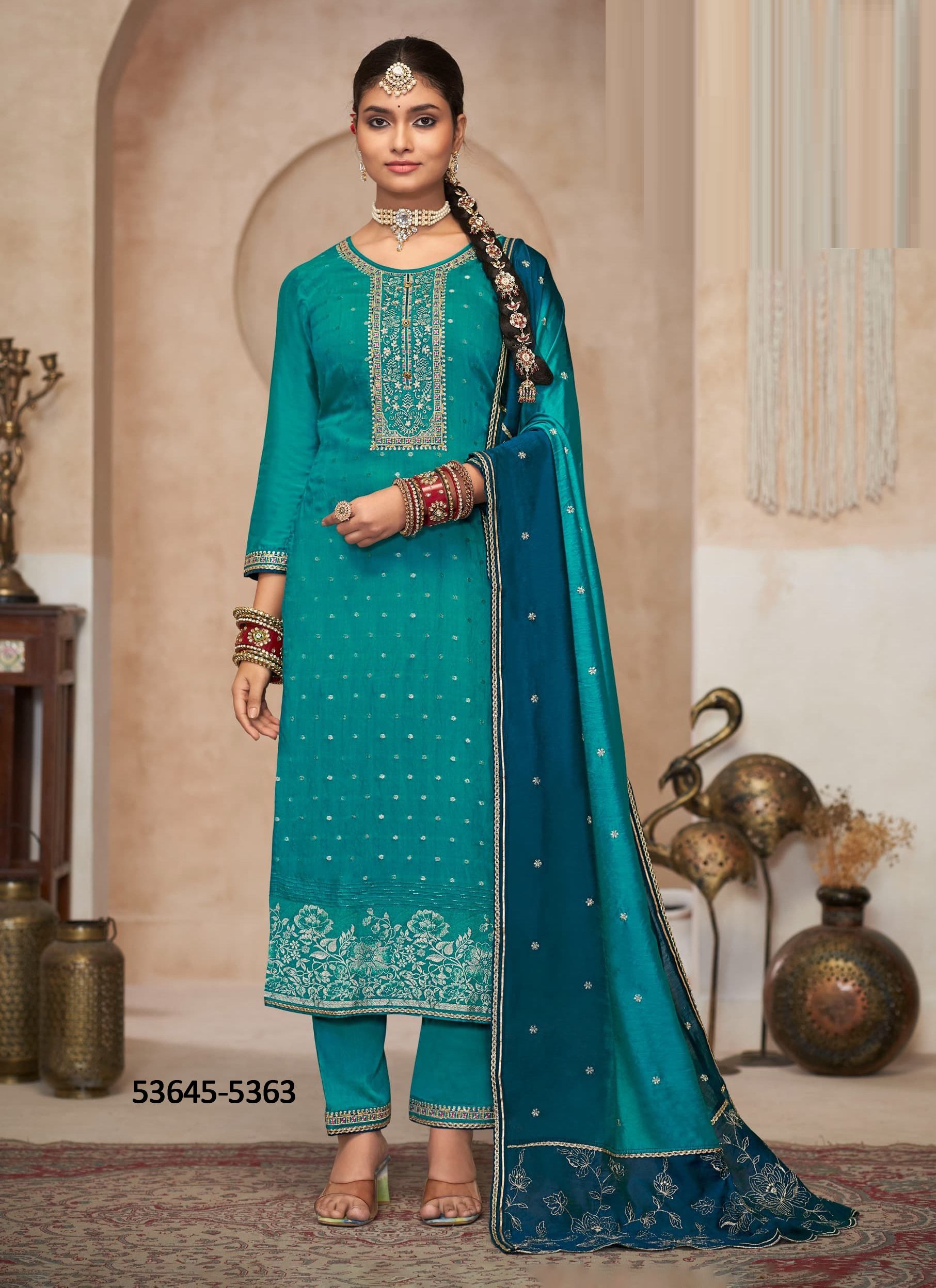 ADITI 2 - CATALOG # 53645 (SET OF 4 READYMADE SUITS)