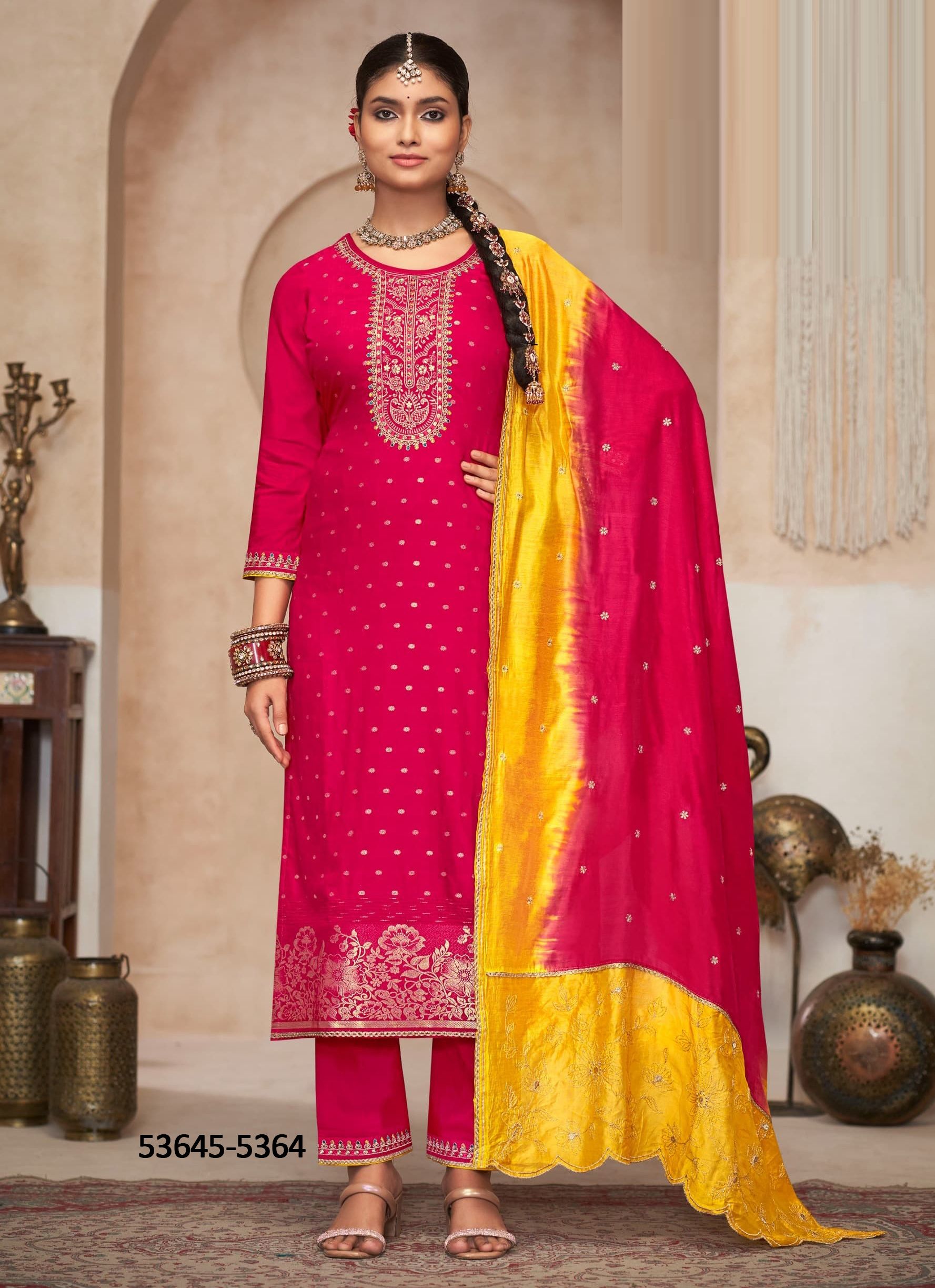 ADITI 2 - CATALOG # 53645 (SET OF 4 READYMADE SUITS)