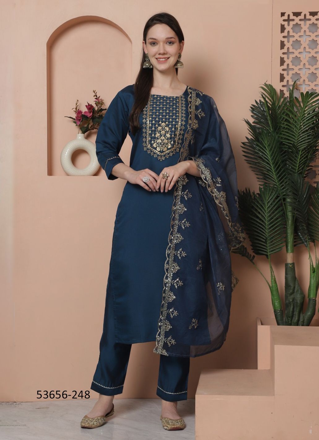 RAASHI - CATALOG # 53656 (SET OF 6 READYMADE SUITS)