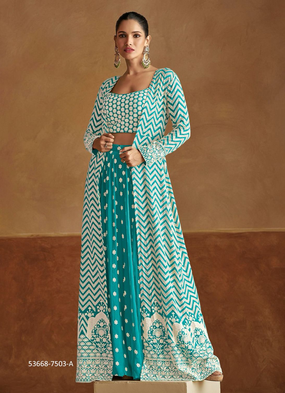 GEETIKA - CATALOG # 53668 (SET OF 3 READYMADE LEHENGAS) GEETIKA - CATALOG # 53668 (SET OF 3 READYMADE LEHENGAS)