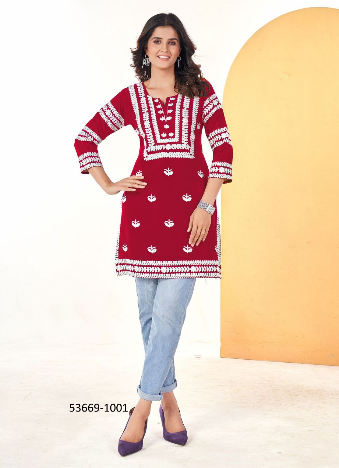 HOLA PRO - CATALOG # 53669 (SET OF 6 READYMADE KURTIS) HOLA PRO - CATALOG # 53669 (SET OF 6 READYMADE KURTIS)