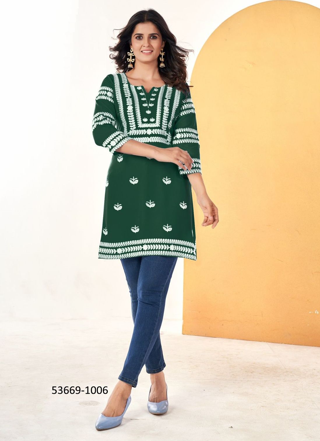 HOLA PRO - CATALOG # 53669 (SET OF 6 READYMADE KURTIS) HOLA PRO - CATALOG # 53669 (SET OF 6 READYMADE KURTIS)