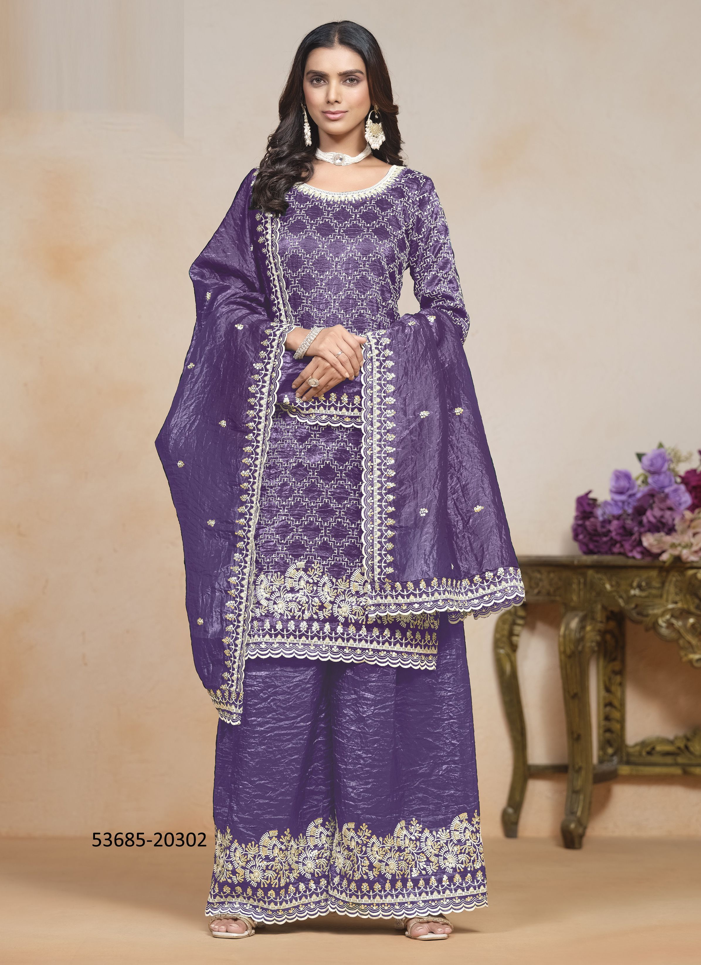 AANAYA 203 - CATALOG # 53685 (SET OF 4 READYMADE SUITS)