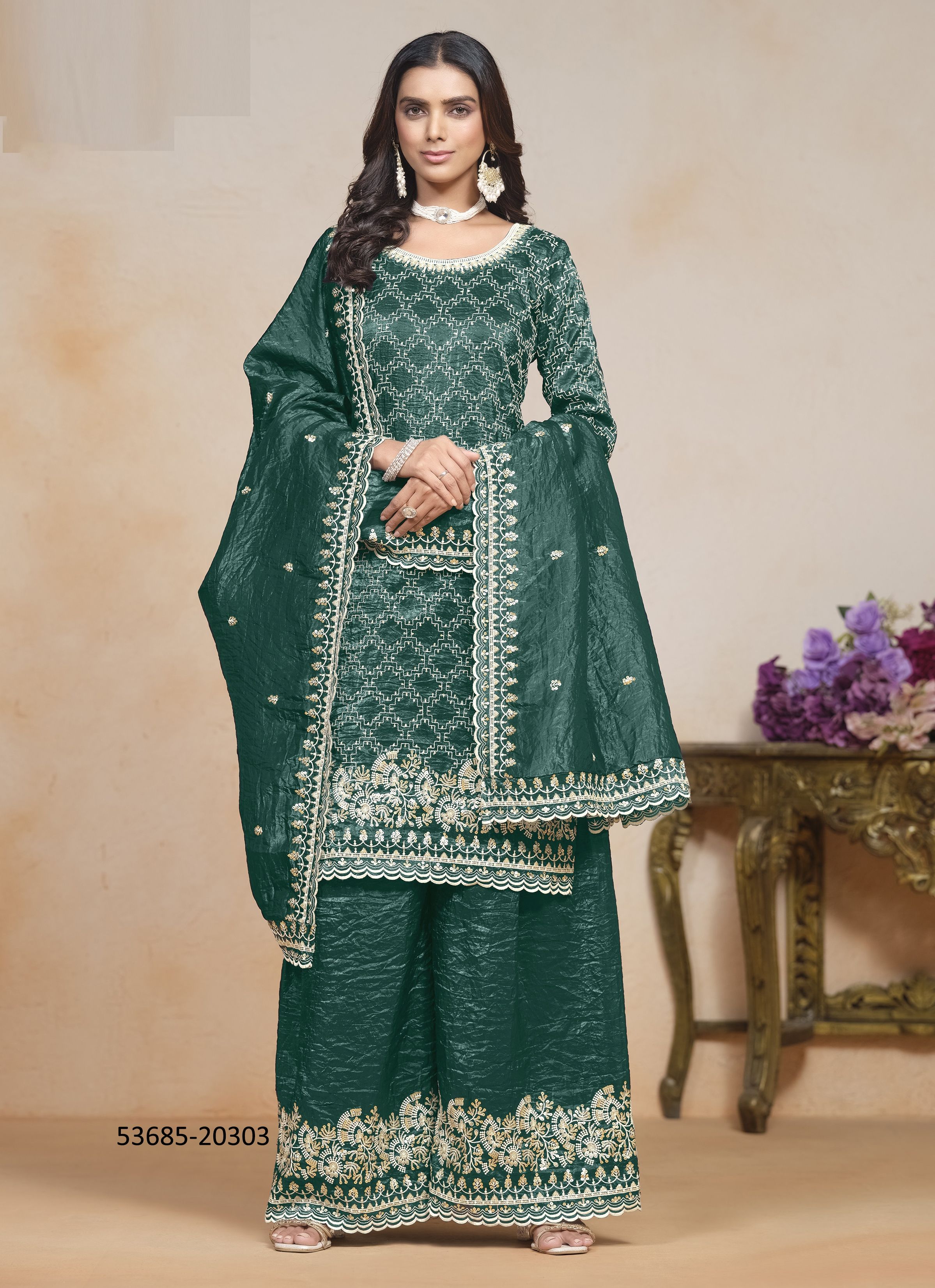 AANAYA 203 - CATALOG # 53685 (SET OF 4 READYMADE SUITS)