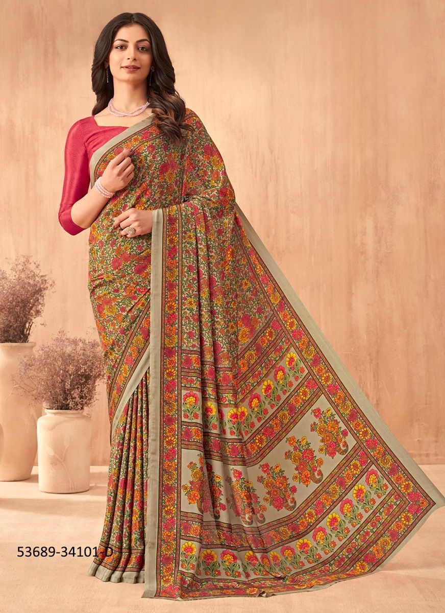 VIVANTA SILK 34 - CATALOG # 53689 (SET OF 12 SAREES) VIVANTA SILK 34 - CATALOG # 53689 (SET OF 12 SAREES)