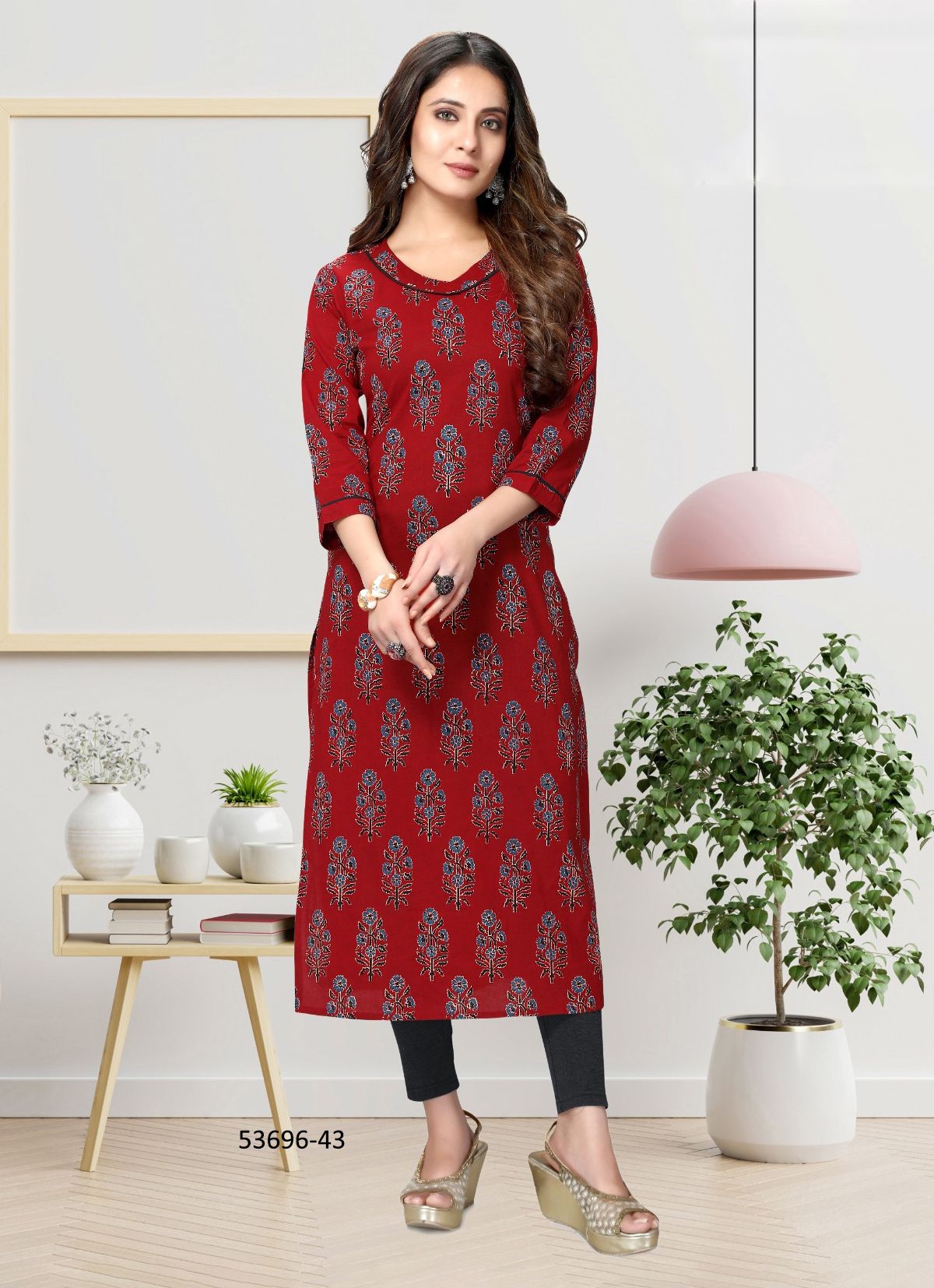 AADHYA - CATALOG # 53696 (SET OF 6 READYMADE KURTIS) AADHYA - CATALOG # 53696 (SET OF 6 READYMADE KURTIS)