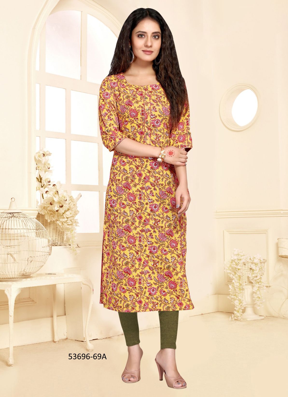 AADHYA - CATALOG # 53696 (SET OF 6 READYMADE KURTIS) AADHYA - CATALOG # 53696 (SET OF 6 READYMADE KURTIS)