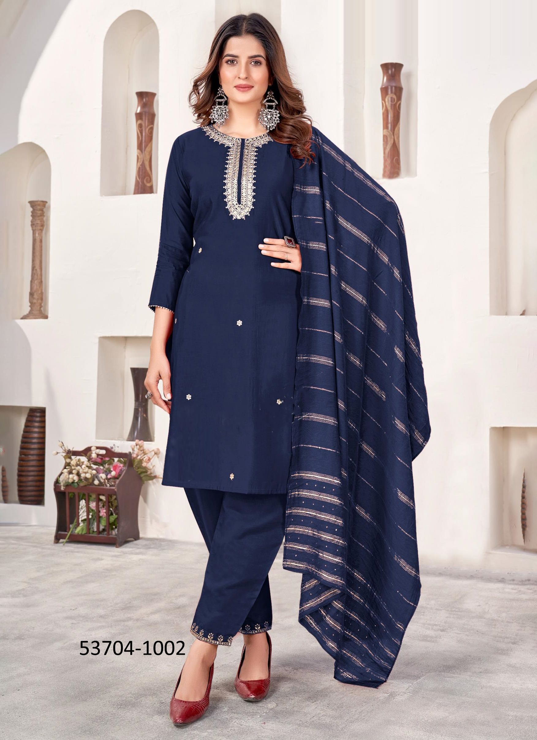 SHAKTI - CATALOG # 53704 (SET OF 6 READYMADE SUITS)