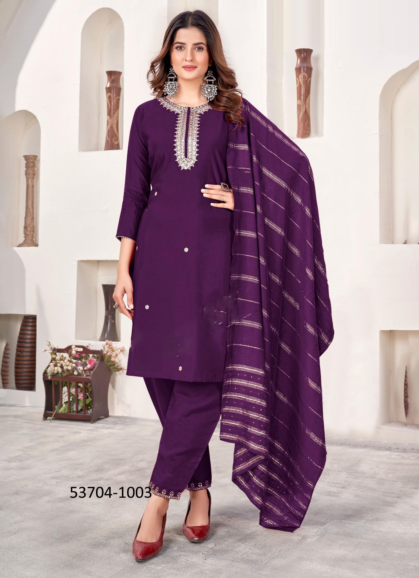 SHAKTI - CATALOG # 53704 (SET OF 6 READYMADE SUITS)