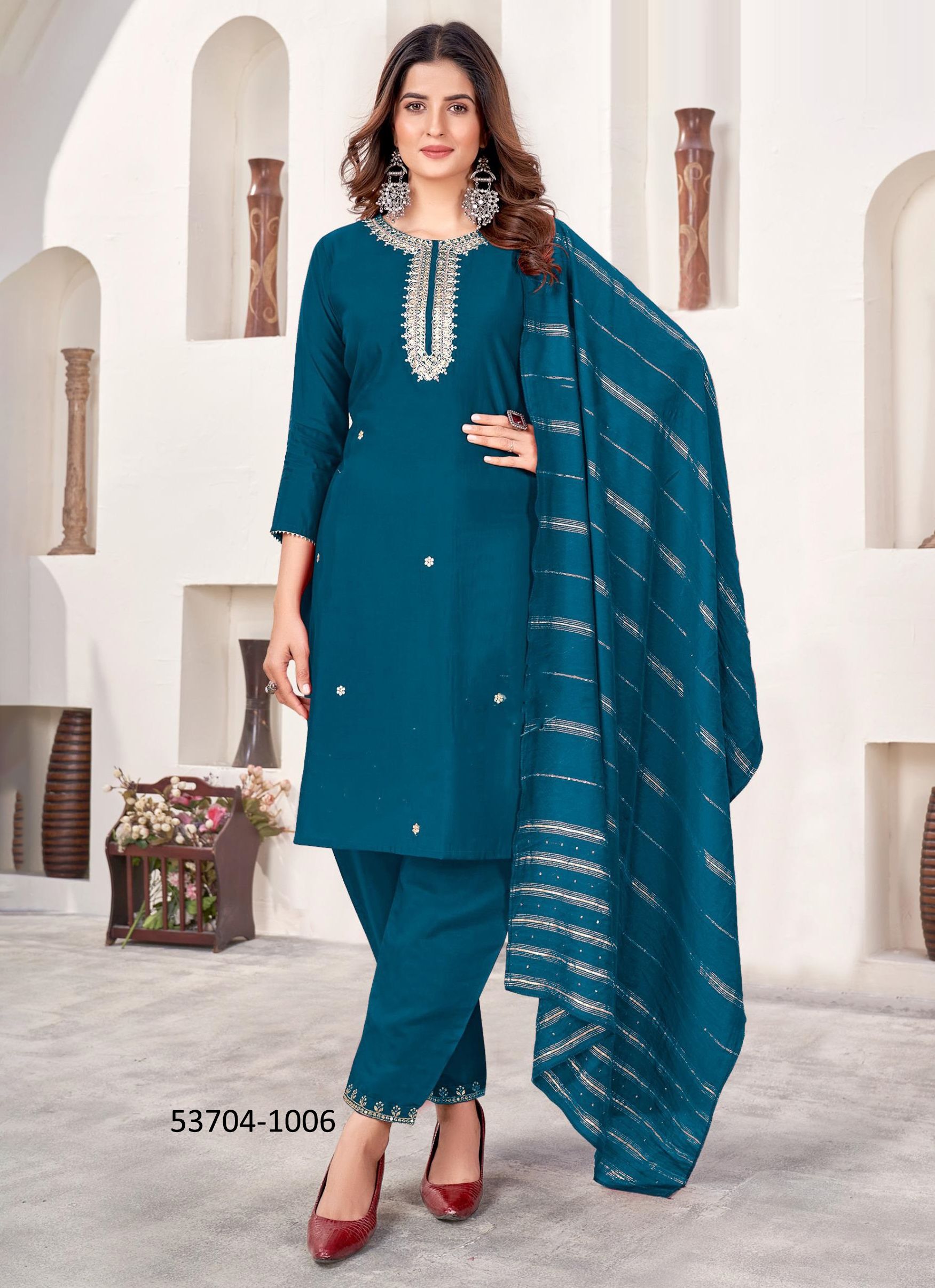 SHAKTI - CATALOG # 53704 (SET OF 6 READYMADE SUITS)