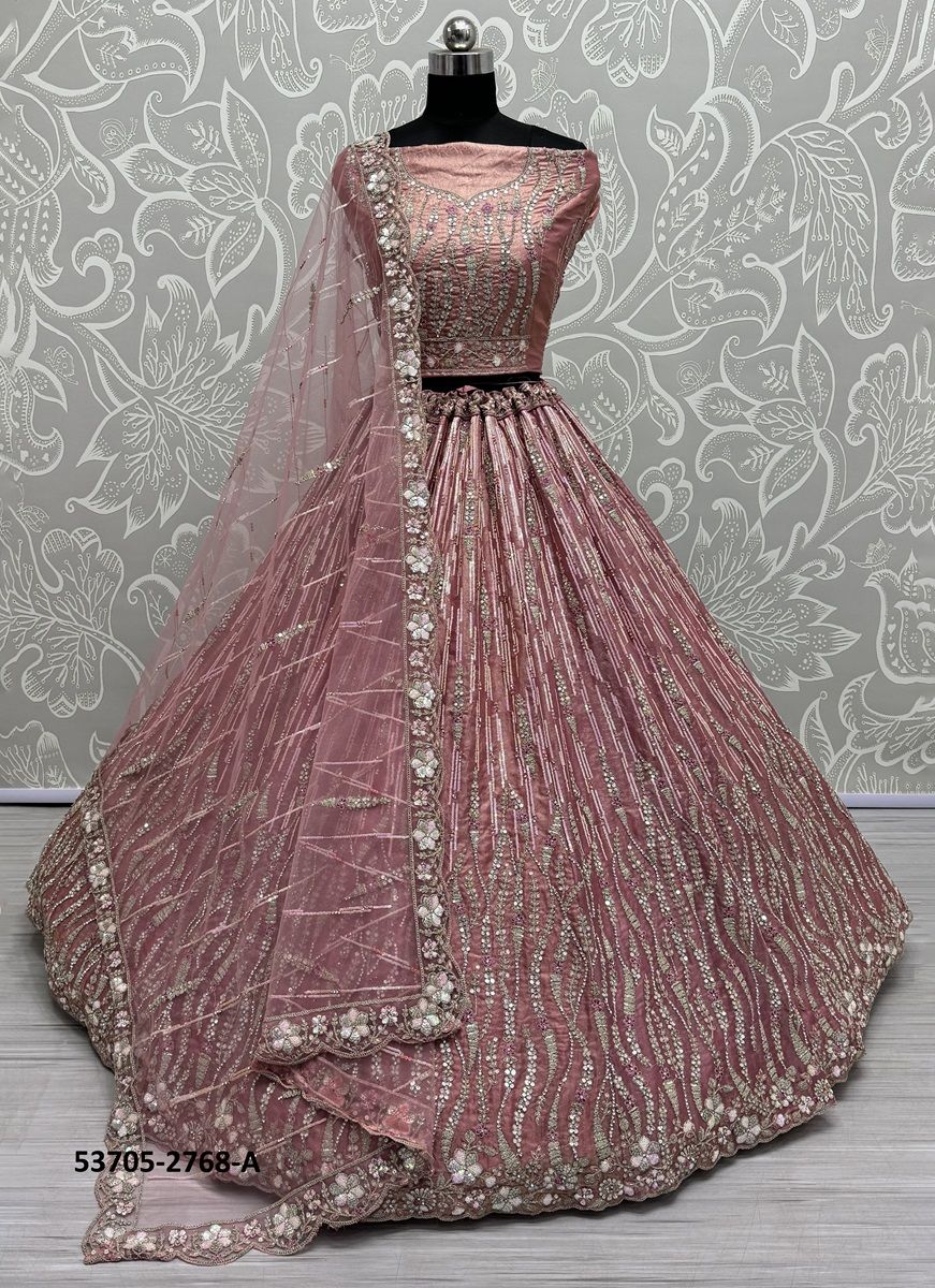SERIES 2762-2769 - CATALOG # 53705 (SET OF 16 LEHENGAS (SEMI-STITCHED))