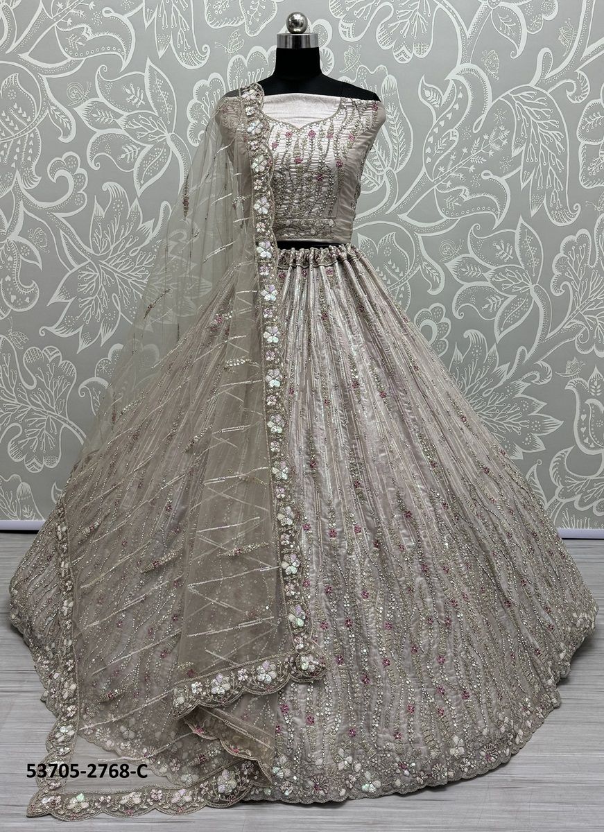 SERIES 2762-2769 - CATALOG # 53705 (SET OF 16 LEHENGAS (SEMI-STITCHED))
