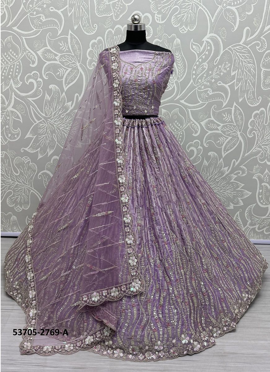 SERIES 2762-2769 - CATALOG # 53705 (SET OF 16 LEHENGAS (SEMI-STITCHED))