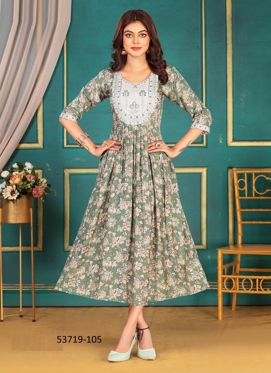 BHUMI - CATALOG # 53719 (SET OF 6 READYMADE KURTIS) BHUMI - CATALOG # 53719 (SET OF 6 READYMADE KURTIS)