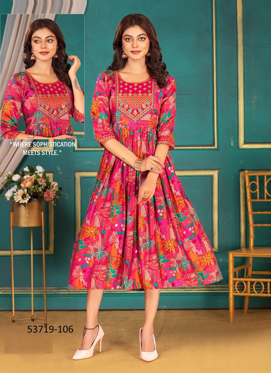 BHUMI - CATALOG # 53719 (SET OF 6 READYMADE KURTIS) BHUMI - CATALOG # 53719 (SET OF 6 READYMADE KURTIS)