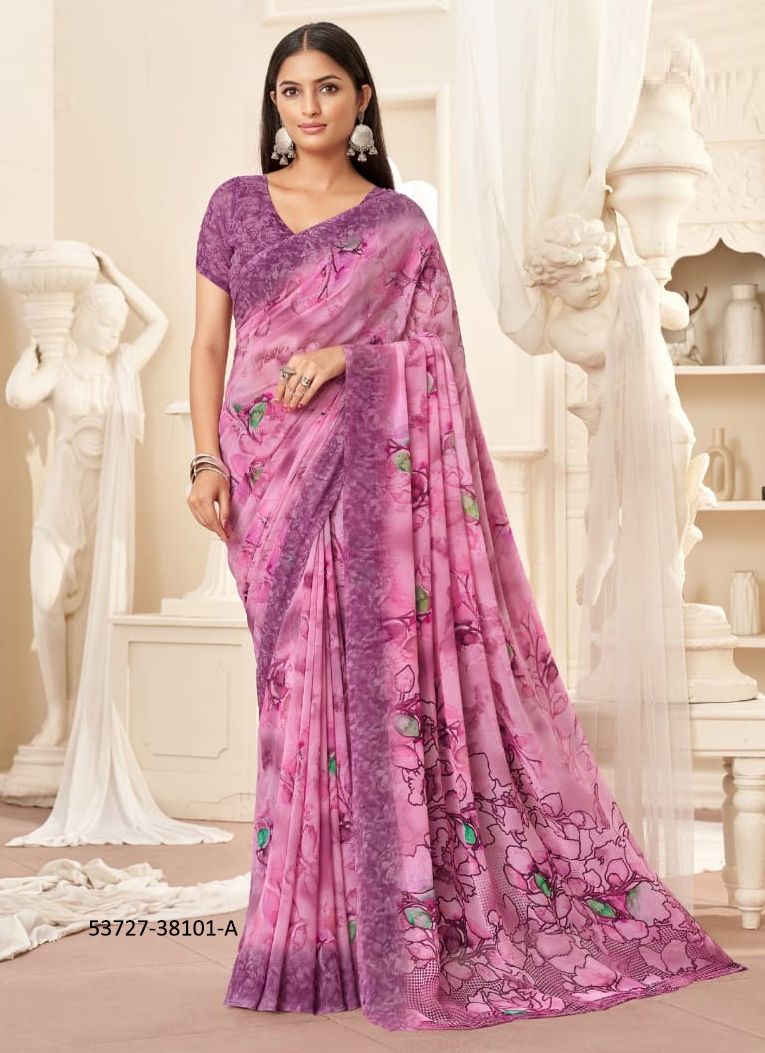 RAAGA GEORGETTE 16 - CATALOG # 53727 (SET OF 12 SAREES) RAAGA GEORGETTE 16 - CATALOG # 53727 (SET OF 12 SAREES)