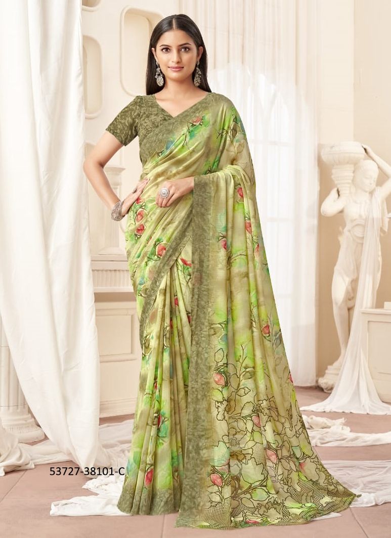 RAAGA GEORGETTE 16 - CATALOG # 53727 (SET OF 12 SAREES) RAAGA GEORGETTE 16 - CATALOG # 53727 (SET OF 12 SAREES)