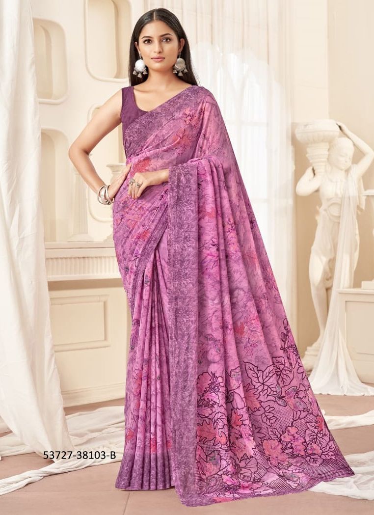 RAAGA GEORGETTE 16 - CATALOG # 53727 (SET OF 12 SAREES) RAAGA GEORGETTE 16 - CATALOG # 53727 (SET OF 12 SAREES)