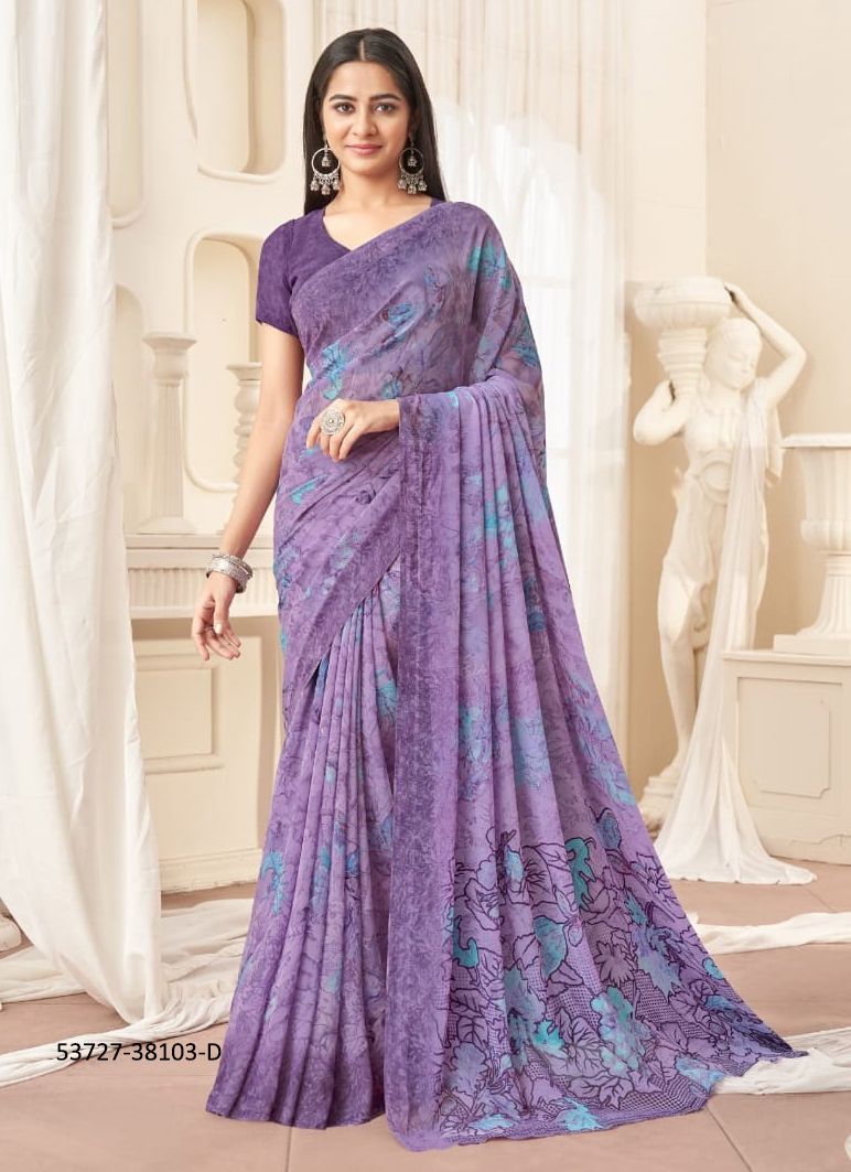 RAAGA GEORGETTE 16 - CATALOG # 53727 (SET OF 12 SAREES) RAAGA GEORGETTE 16 - CATALOG # 53727 (SET OF 12 SAREES)