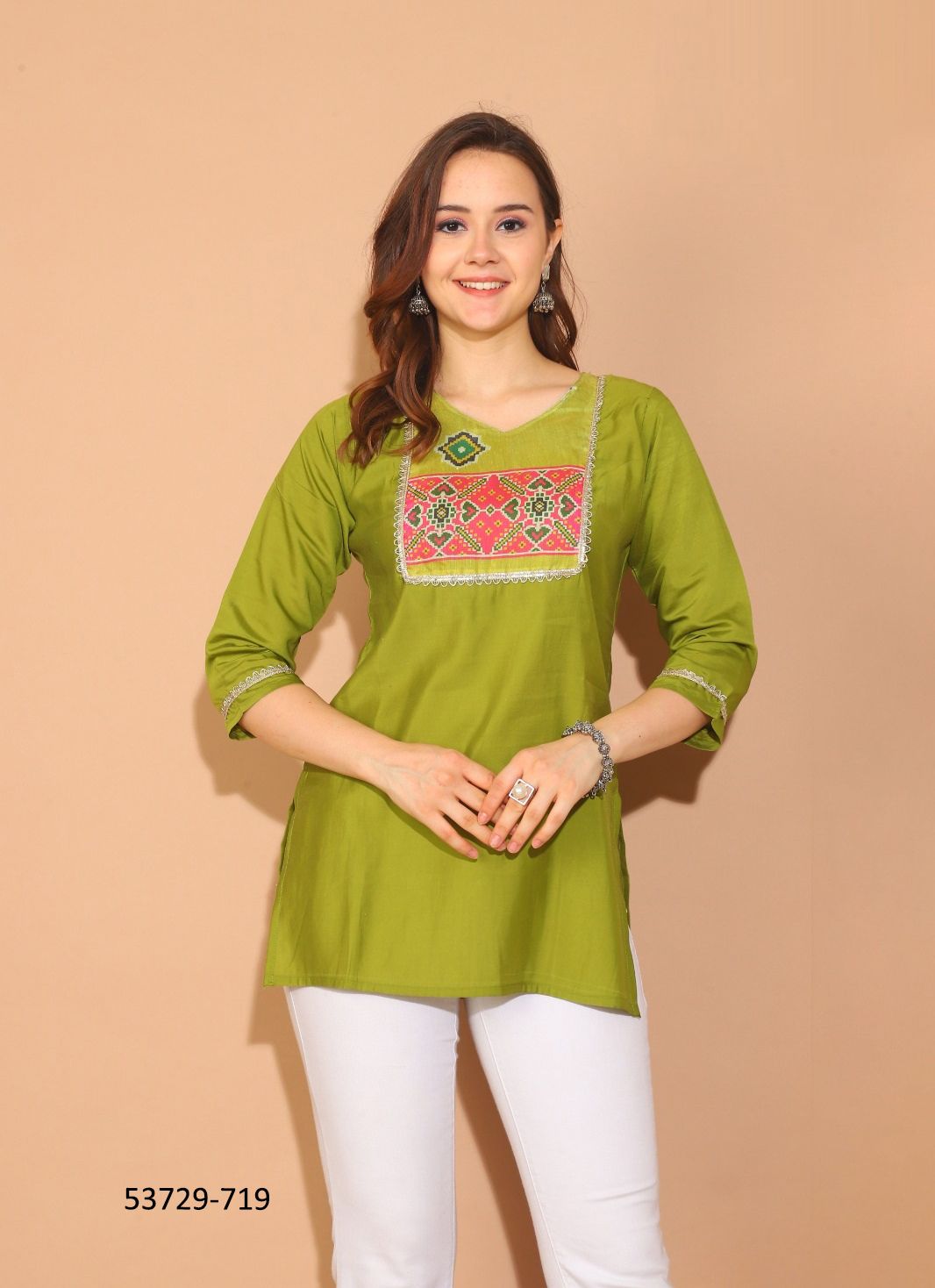 KIARA - CATALOG # 53729 (SET OF 6 READYMADE KURTIS)