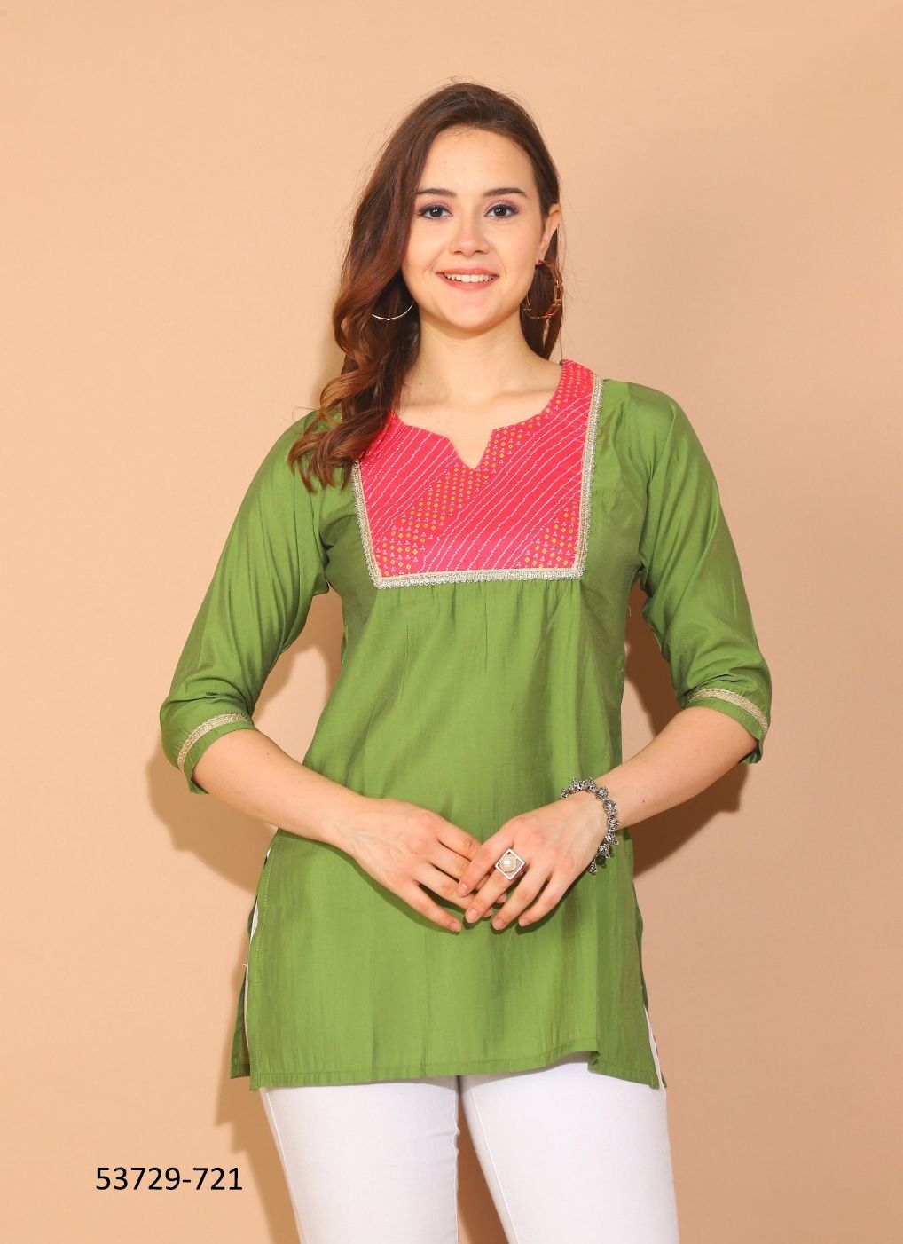 KIARA - CATALOG # 53729 (SET OF 6 READYMADE KURTIS)