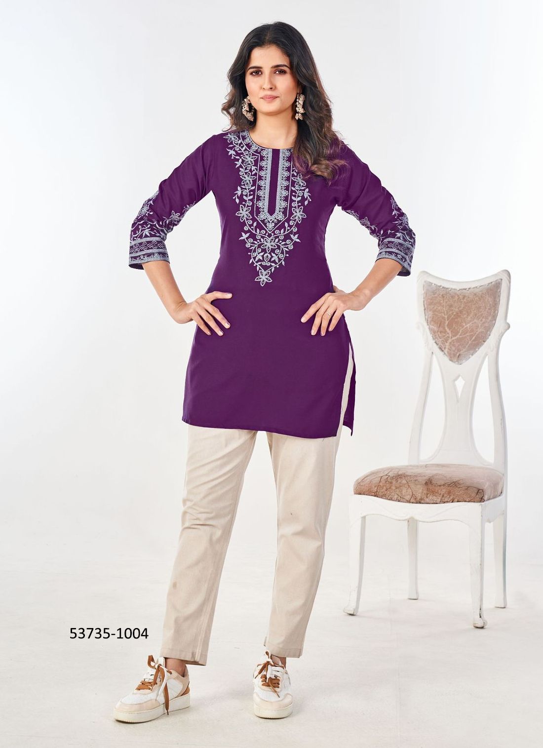 GOSSIP - CATALOG # 53735 (SET OF 6 READYMADE KURTIS)
