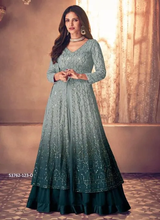 NOOR PLATINUM SHADED CATALOG 53762 (SET OF READYMADE SUITS)