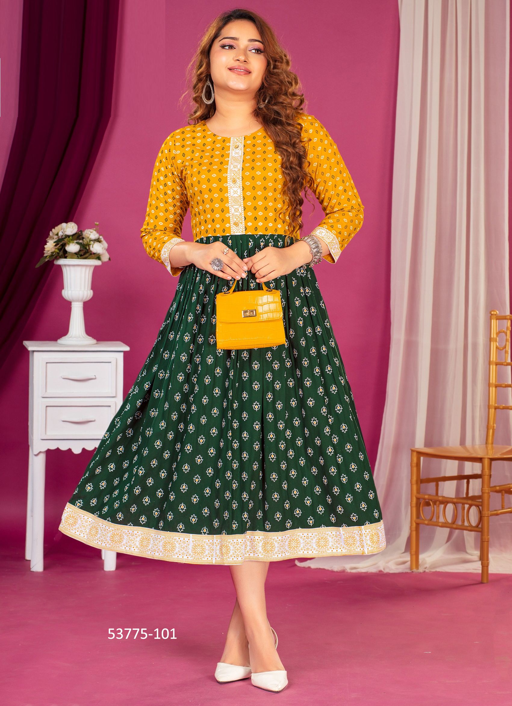 ANSHIMA - CATALOG # 53775 (SET OF 6 READYMADE KURTIS) ANSHIMA - CATALOG # 53775 (SET OF 6 READYMADE KURTIS)