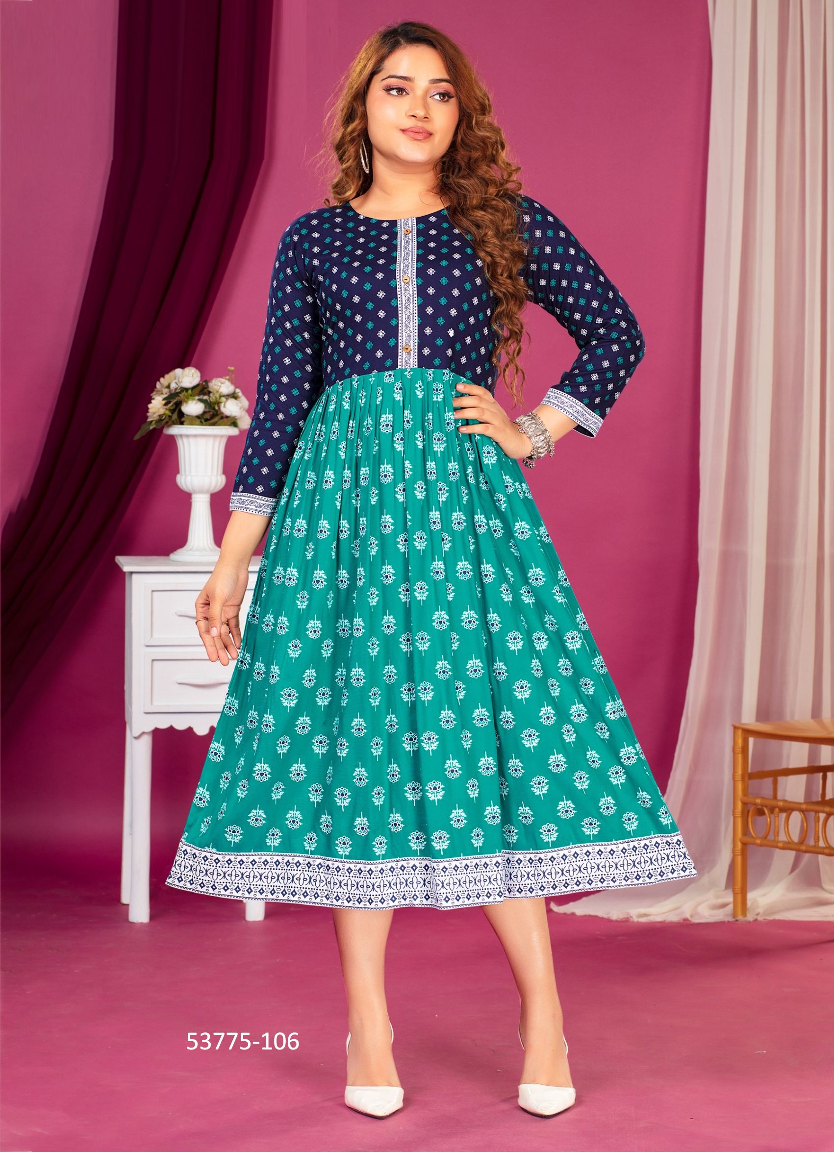 ANSHIMA - CATALOG # 53775 (SET OF 6 READYMADE KURTIS) ANSHIMA - CATALOG # 53775 (SET OF 6 READYMADE KURTIS)