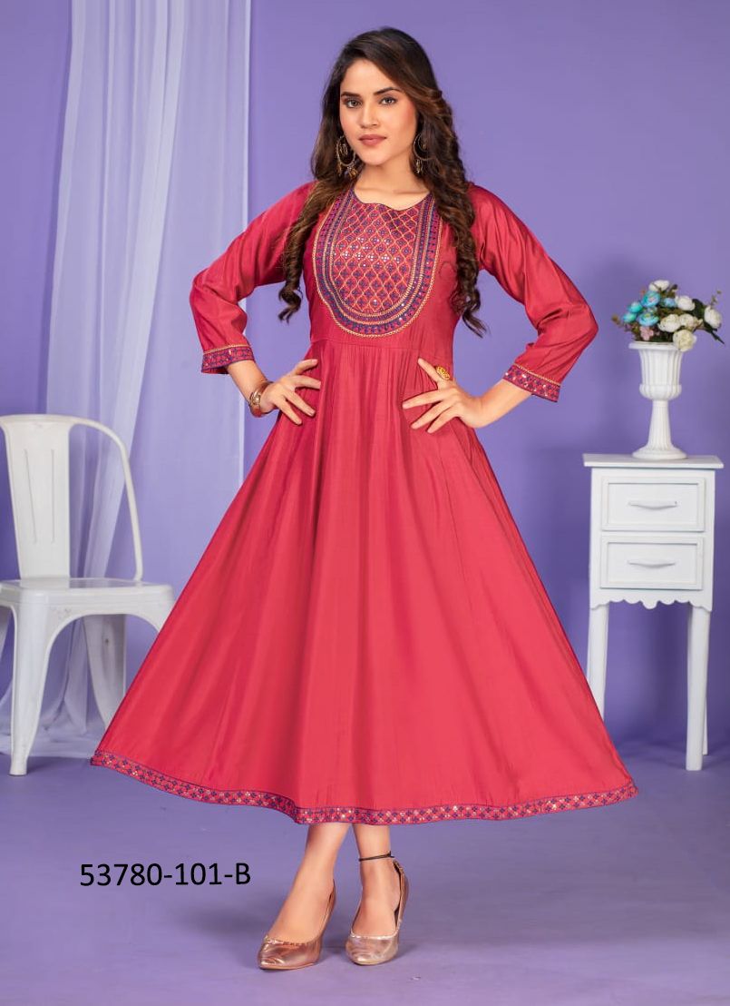 RAMANI - CATALOG # 53780 (SET OF 5 READYMADE KURTIS)