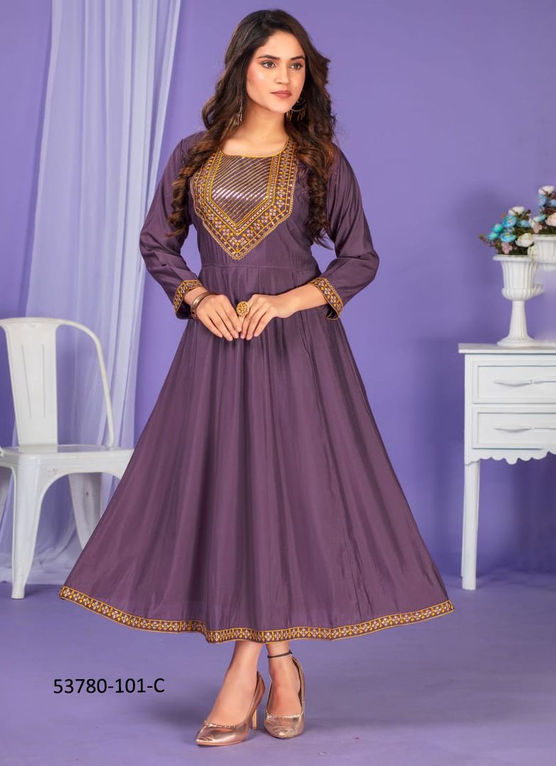 RAMANI - CATALOG # 53780 (SET OF 5 READYMADE KURTIS)